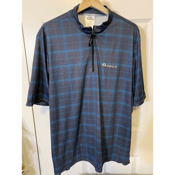 Gonso Cycling Jersey Men’s Sz XXL Blue plaid‎ - Picture 3 of 7